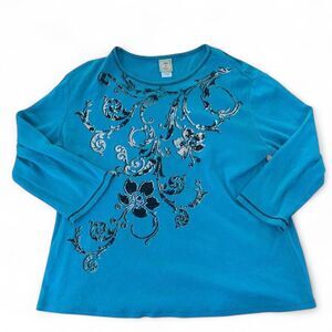 Y2k Blue Cyber Sigilism long sleeve